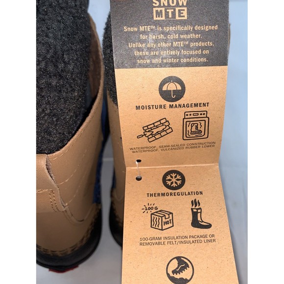 Vans Standard Snow MTE Boots Brown Charcoal Ski Boots NWT 8.5 - Picture 7 of 7